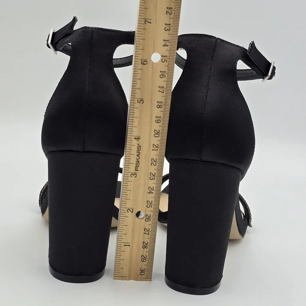 Jewel Badgley Mischka Women's Keshia III Heeled Sandals, Black, Women's 6.5 - Picture 7 of 16